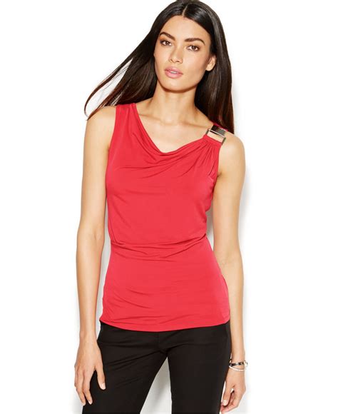 michael kors women's shirts|michael kors sleeveless tops.